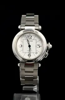 Cartier Pasha C 2324 Stainless steel White