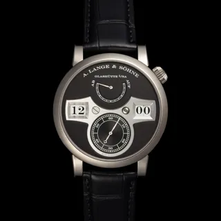 A. Lange & Söhne Lange Zeitwerk 140.029 42mm White gold Black