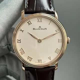 Blancpain Ultraplate 6605 3642 55B 40mm Red gold White