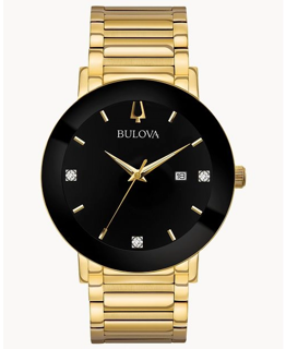 Bulova Futuro Modern 97D116 Yellow gold and Stainless steel Black