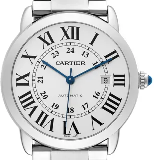 Cartier Ronde Solo de Cartier W6701011 Stainless steel Silvered opaline