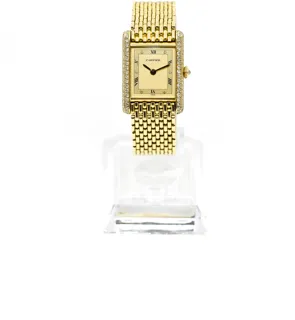 Cartier Tank Louis Yellow gold and Diamond Golden