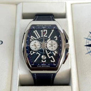 Franck Muller Vanguard V 45 CC DT  AC BL 44mm Stainless steel Blue