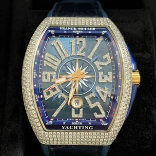 Franck Muller Vanguard V45 Yellow gold Blue