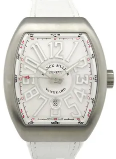 Franck Muller Vanguard V45SCDTACBRBC 54mm Stainless steel White