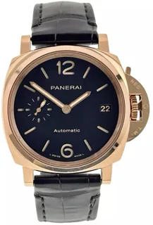 Panerai Luminor Due PAM01029 38mm Rose gold Black