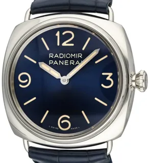 Panerai Radiomir PAM01383 45mm Stainless steel Blue