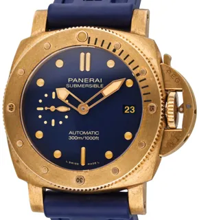 Panerai Submersible PAM01074 42mm Bronze Blue