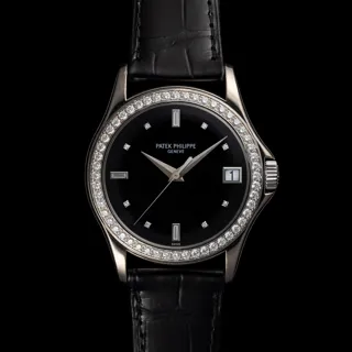 Patek Philippe Calatrava 5108G-010 37mm 18k white gold Black