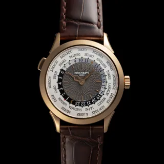 Patek Philippe World Time 5230R-012 39mm Rose gold White and Gray