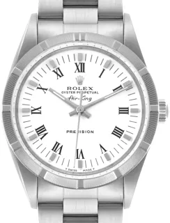 Rolex Air King 14010 34mm Stainless steel White