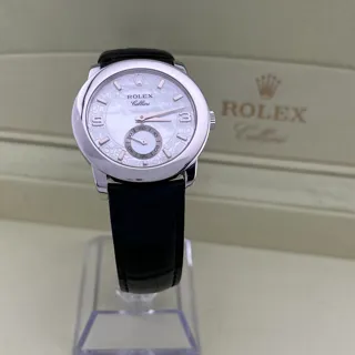 Rolex Cellini Cellinium 5240 35mm Platinum White