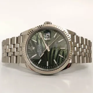 Rolex Datejust 36 126234-0047 White gold and Stainless steel Green