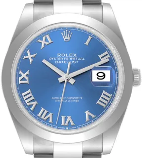 Rolex Datejust 41 126300 Stainless steel Blue