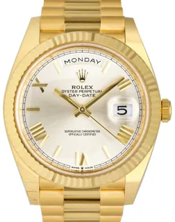 Rolex Day-Date 228238-0002 Yellow gold Silver