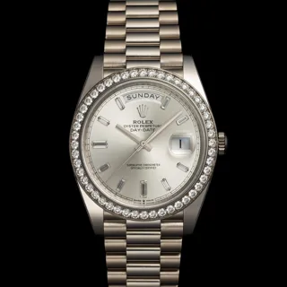 Rolex Day-Date 40 228349RBR 18k white gold