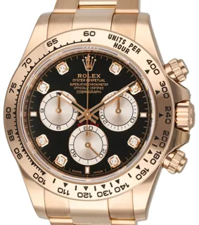 Rolex Daytona 126505-0002 40mm Everose gold Black