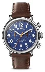 Shinola The Runwell Chrono S0110000117 41mm Stainless steel Blue