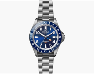 Shinola The Monster GMT Automatic S0120247286 40mm Stainless steel Navy blue