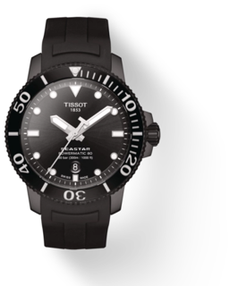 Tissot Seastar T120.407.37.051.00 Stainless steel and PVD black