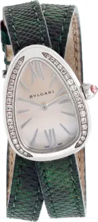 Bulgari Serpenti W528685 20mm Stainless steel Mother Of Pearl