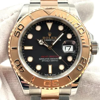 Rolex Yacht-Master 126621-0002 40mm Rose gold and Stainless steel Black