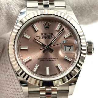 Rolex Lady-Datejust 279174-0001 28mm White gold and Stainless steel Pink