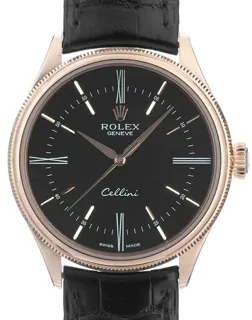 Rolex Cellini 50505 39mm Rose gold Black