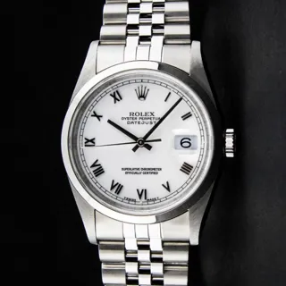 Rolex Datejust Stainless steel White