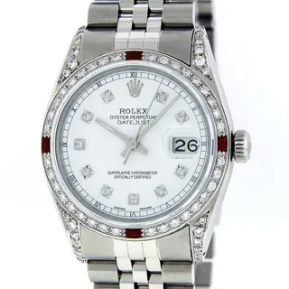 Rolex Datejust Stainless steel and 18k white gold White