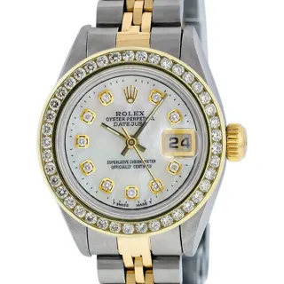 Rolex Datejust 26mm Stainless steel and 18k yellow gold White