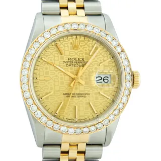 Rolex Datejust Stainless steel and 14k yellow gold Champagne