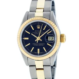 Rolex Datejust Stainless steel and 14k yellow gold Black