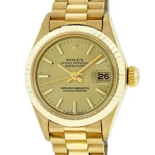 Rolex President 26mm 18k yellow gold Champagne