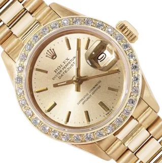 Rolex 18k yellow gold Champagne