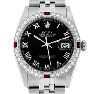 Rolex Datejust 36mm Stainless steel Black