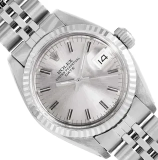 Rolex Date Stainless steel Silver