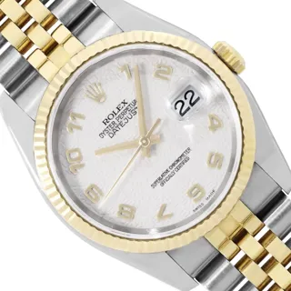 Rolex Datejust 36mm Stainless steel and 18k yellow gold Cream