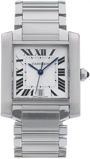 Cartier Tank Française W51002Q3 Stainless steel Silver