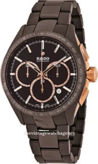 Rado HyperChrome R32175302 45mm brown ceramic$rose gold colored steel Brown