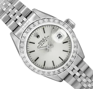 Rolex Date Stainless steel and 18k white gold Silver