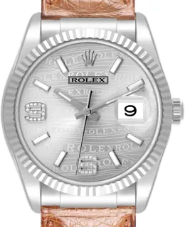 Rolex Datejust 36 116139 White gold Gray