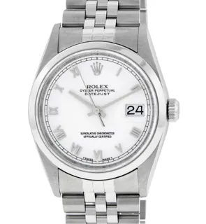 Rolex Datejust Stainless steel White