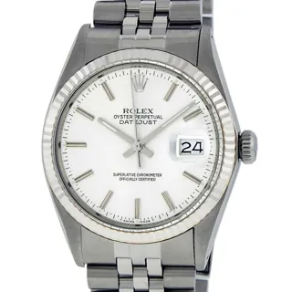 Rolex Datejust Stainless steel and 14k white gold Silver