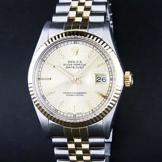 Rolex Datejust Stainless steel and 14k yellow gold Champagne