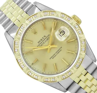 Rolex Datejust Stainless steel and 18k yellow gold Champagne