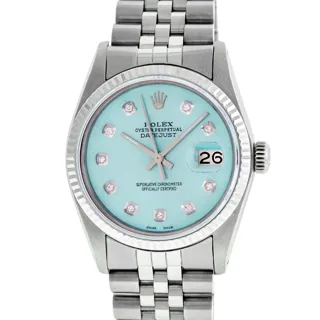 Rolex Datejust White gold and Stainless steel Blue