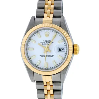 Rolex Datejust Stainless steel and 18k yellow gold White