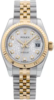 Rolex Lady-Datejust 179173 Yellow gold and Stainless steel Silver