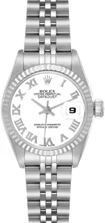 Rolex Lady-Datejust 69174 Stainless steel White